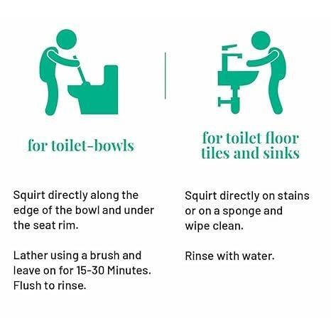 Toilet Cleaning Agent Powder Foaming 500 gm (Pack of 1)